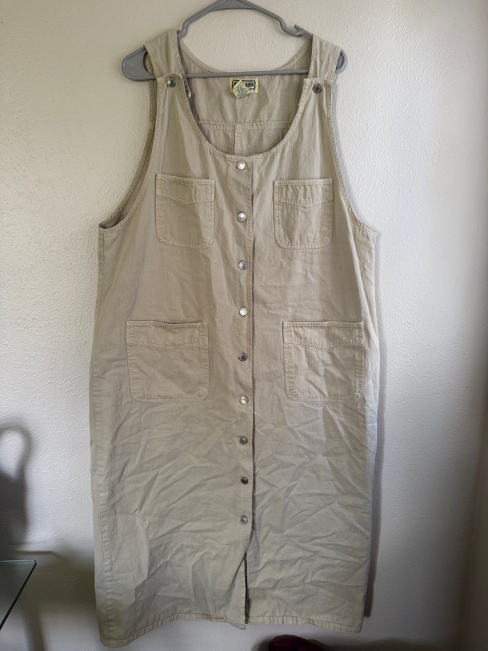 Amilano Neutral Tan Cotton Maxi Dress